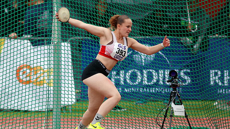 Bad Kissinger Leichtathleten bei der Deutschen Meisterschaft       -  Marie-Kristin Kunz vom TSV Münnerstadt erzielte im Diskuswurf der W15 mit 33,81 Metern eine persönliche Bestleistung.