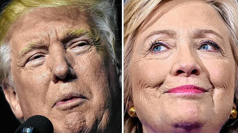 Clinton, Trump in virtual tie ahead of first debate       -  Donald Trump und Hillary Clinton