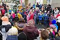 Bischofsheimer Adventsmarkt im Rentamt: Die Kindergartenkinder vom St. Lioba-Verein sangen Weihnachtslieder.