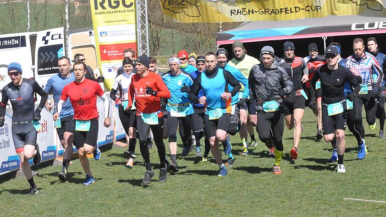 Startschuss für die 'Classic'-Variante beim Cross-Duathlon des TSV Stockheim.