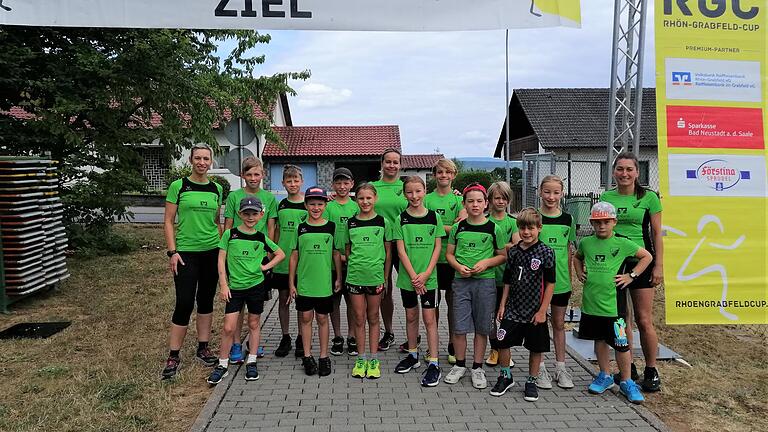 Das Lauf-Nachwuchsteam des RSV Wollbach freute sich auf den Start beim Heimrennen.