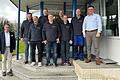 Auf dem Foto von links: Mathias Kunert Geschäftsführer, Marcus Weyer, Dieter Schöppner, Alexander Benkert, Matthias Schubert, Martin Türk, Michael Barthel, Jürgen Rieger, Hubertus Kompe Geschäftsführer.