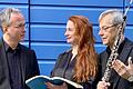 Christian Stegmann, Anna Haase von Brincken und Jochen Müller-Brincken (von links) geben am Karfreitag ein Konzert in Markt Einersheim.