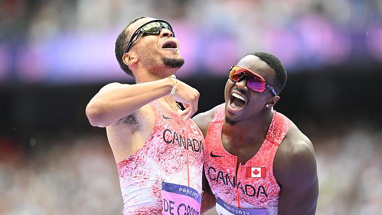 Paris 2024 - Leichtathletik       -  Kanadas Staffel ist Olympiasieger.