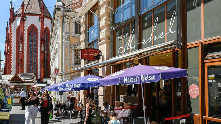 Das Café Michel in Würzburg im Sommer 2022. Das Café Michel in Würzburg im Sommer 2022.