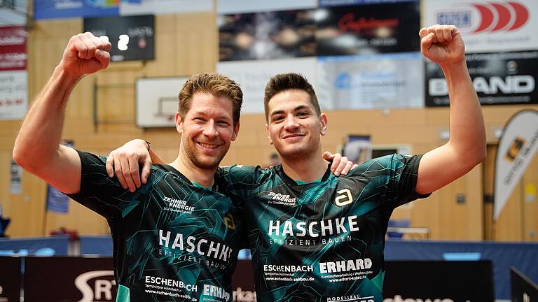 Ein Traumduo im Doppel:&nbsp; Bas Bastian Steger (links) und Martin Allegro vom TSV Bad Königshofen.