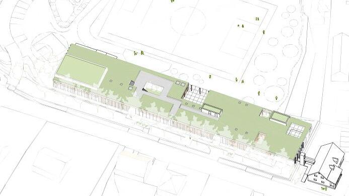 Geplantes Haus für Jugend und Familie: Plan für den Neubau an der Jahnstraße in Kitzingen. Geplantes Haus für Jugend und Familie: Plan für den Neubau an der Jahnstraße in Kitzingen.