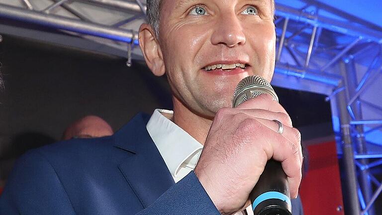 Landtagswahl in Thüringen - AfD       -  Zufrieden: der AfD-Fraktionsvorsitzende im Thüringer Landtag, Björn Höcke