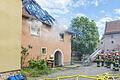 Im Ortskern von Frickenhausen hat am Sonntag ein Einfamilienhaus gebrannt. Ein Bewohner hat sich dabei leicht verletzt.&nbsp;