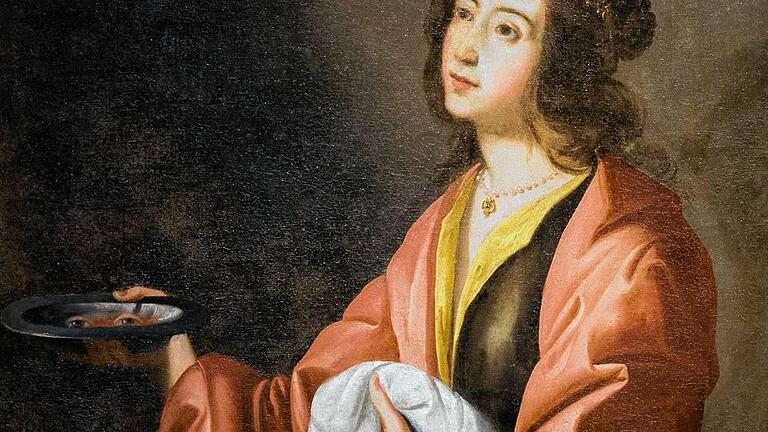 Francisco de Zurbaran in Düsseldorf - Typisch für Zurbarans Detailverliebtheit: „Heilige Lucia“ (1645, größerer Ausschnitt) . . . Francisco de Zurbaran in Düsseldorf - Typisch für Zurbarans Detailverliebtheit: „Heilige Lucia“ (1645, größerer Ausschnitt) . . .