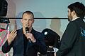 Fabian Hambüchen im Gespräch mit Sven Schröter, dem Moderator der Schweinfurter Sportgala.