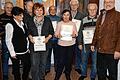 Die Eigenheimer in Traustadt ehrten langjährige Mitglieder (von links): Erich Wilhelm (40 Jahre), Vorsitzende Gertrud Haupt, Manfred Schaller (40), Christine Markert (40), Ewald Hauck (25), Luzia Thierstein (40), Hans Schmitt (40), Walter Peterlik (40) und Heinz Amling aus dem Landesvorstand.