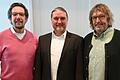Drei Generationen von Geschäftsführern trafen sich im Haus Marienthal: (von links) Gerd Schurz, Matthias Zaworka und Rainer Brandenstein.