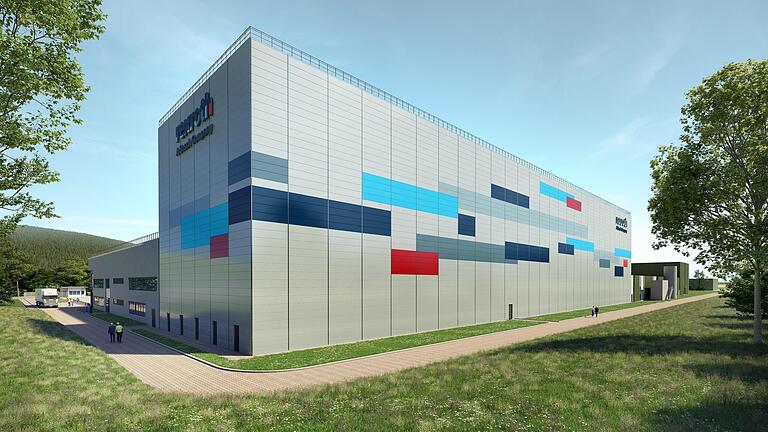 Der Spatenstich für die neue Logistikhalle bei Bosch Rexroth in Lohr ist erfolgt. So soll das Gebäude aussehen, wenn es fertig ist. Der Spatenstich für die neue Logistikhalle bei Bosch Rexroth in Lohr ist erfolgt. So soll das Gebäude aussehen, wenn es fertig ist.