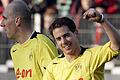 Sie zählen zum Aufgebot der Dortmunder Traditionself: Jan Koller (links) und Lars Ricken. Das Bild entstand im Jahr 2005 in Hannover.