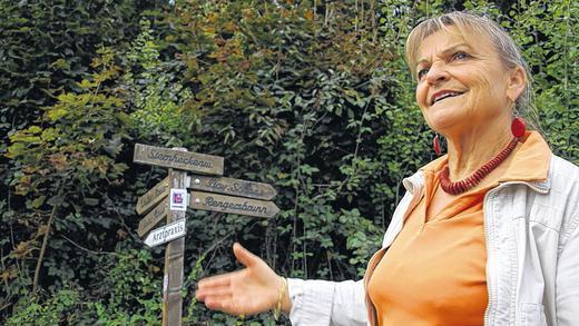 Enttäuschte Spenderin: Eine Gedenktafel zur Erinnerung an das Kriegsverbrechen Ende März 1945 in Rieneck wollte Elfriede Krutsch ihrer Heimatstadt stiften. Aufgestellt werden sollte sie hier am Sternheckenweg, nahe dem Ort der Hinrichtung der fünf Kriegsgefangenen.