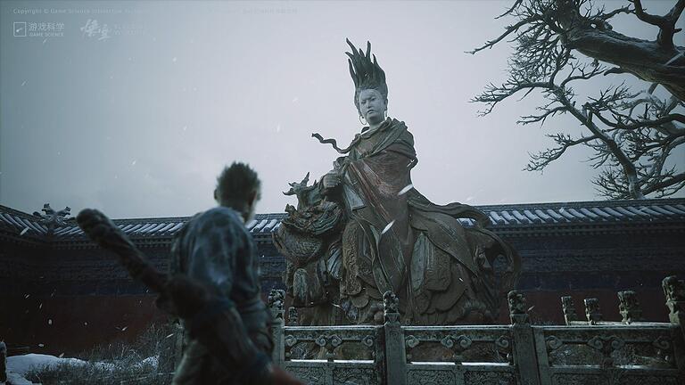 Screenshot vom Spiel „Black Myth: Wukong” - Ob Schnee oder Sonne: Die Spielregionen sind detailreich gestaltet. Screenshot vom Spiel „Black Myth: Wukong” - Ob Schnee oder Sonne: Die Spielregionen sind detailreich gestaltet.