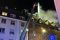 Beim Dachstuhlbrand in der Ludwigstraße im Januar setzte die Feuerwehr erstmals ihre Drohne ein, um&nbsp;Glutnester ausfindig zu machen.