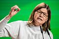 Kämpferisch gab sich Manuela Rottmann bei ihrer Bewerbungsrede zur Schatzmeisterin beim Bundesparteitag der Grünen in Wiesbaden.