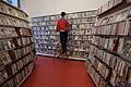 Filmkunstverein Format Halle       -  Blick in die Räume der Videothek des Filmkunstvereins Format in Halle.