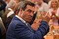 Der bayerische Ministerpräsident Markus Söder beim Kiliani-Volksfest 2018. Heuer kommt er zur Eröffnung des Frühjahrsvolksfestes.