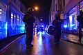 Die Wohnung eines Würzburger Fotografen ist im November 2021 durchsucht worden – rechtswidrig, wie das Landgericht Würzburg jetzt entschied. Hier ein Bild von Polizisten, aufgenommen von dem Fotografen bei einer 'Querdenker'-Demo im Winter.