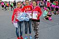 Siegreiches Trio: Bereits zum dritten Mal war ein Team aus Ostheim am schnellsten in München unterwegs, von links: Maja Betz, Susanne Haßmüller und Simona Greier.
