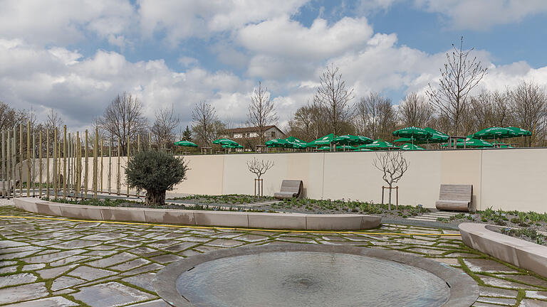 Blick auf das Landesgartenschaugelände am Hubland ein Tag vor der offiziellen Eröffnung am Mittwoch (11.04.18).