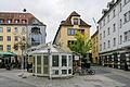 Nach dem Auszug vom Blumenladen 'Holländer' aus dem Pavillon am Sternplatz, steht dieser nun länger leer. 2024 soll der Pavillon dann verschwinden.&nbsp;
