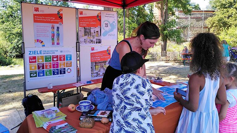 Auch beim Marktstefter Hafenfest war die BNE (außerschulischen Umweltbildung und Bildung für nachhaltige Entwicklung) mit einem Infostand vertreten. Auch beim Marktstefter Hafenfest war die BNE (außerschulischen Umweltbildung und Bildung für nachhaltige Entwicklung) mit einem Infostand vertreten.