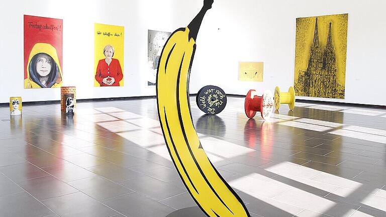 Blick in die Ausstellung „German Urban Pop Art“ in der Kunsthalle. Blick in die Ausstellung „German Urban Pop Art“ in der Kunsthalle.