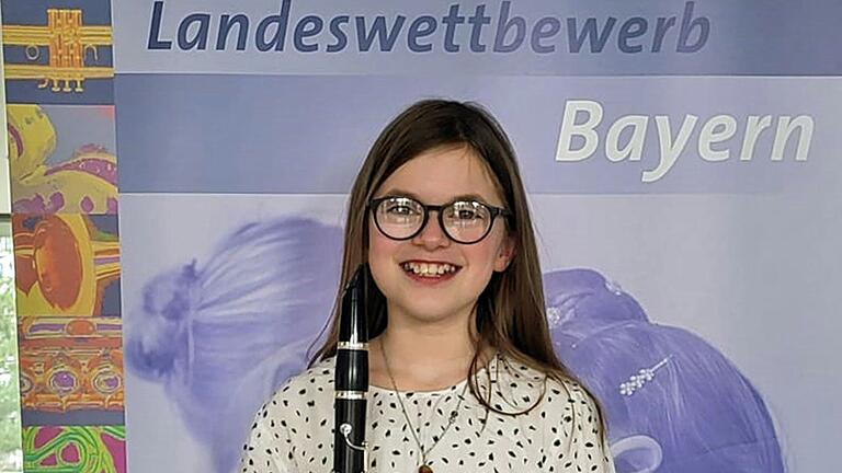 Elisa Reuß von den Opferbaumer Musikanten erzielte beim bayerischen Landeswettbewerb Jugend mit ihrer Klarinette einen 1. Preis.