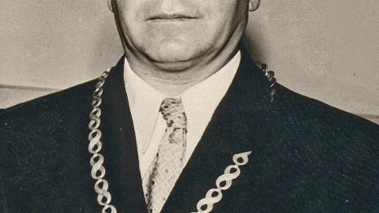 Ulrich Willer, Bürgermeister in Marktheidenfeld 1952 bis 1972.