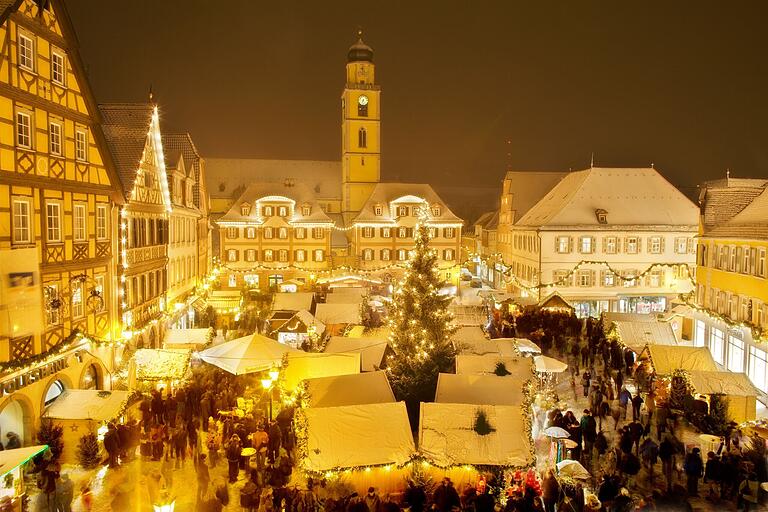 Erstrahlt im Lichterglanz: der Bad Mergentheimer Weihnachtsmarkt.&nbsp;