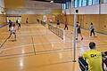 Reges Treiben in der Sporthalle in Hollstadt.