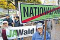 Umstritten: Gegner des Nationalparks Schwarzwald demonstrieren in Stuttgart vor dem Ausweich-Landtag im Vorfeld der Landtagsberatung zum Nationalpark-Gesetz. Die CDU-Landtagsfraktion hat ihre Ideen für einen Nationalpark im Schwarzwald vorgestellt.