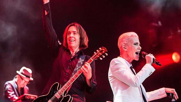 Erfolgsduo: Per Gessle und Marie Fredriksson in Bad Kissingen auf der Bühne.