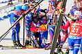 Biathlon-Weltcup am Holmenkollen 2025       -  Franziska Preuß tröstet Lou Jeanmonnot.