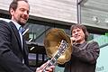 Eine Lesung mit Musik: Herbert Scheuring (rechts) und Joe Krieg.