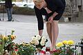 Chemnitz - Franziska Giffey       -  SPD-Familienministerin Franziska Giffey gedenkt des ermordeten 35-jährigen Chemnitzers. &bdquo;Wir handeln, gehen hin, hören zu&ldquo;, verspricht sie.