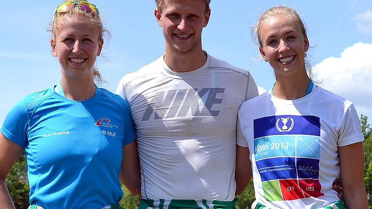 Drei der vier Kiesel-Geschwister: (von links) Fabienne, Sebastian und Josephine.