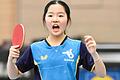 Koharu Itagaki vom TSV Bad Königshofen wurde Zweite im Fraueneinzel bei den bayerischen Meisterschaften im Tischtennis.