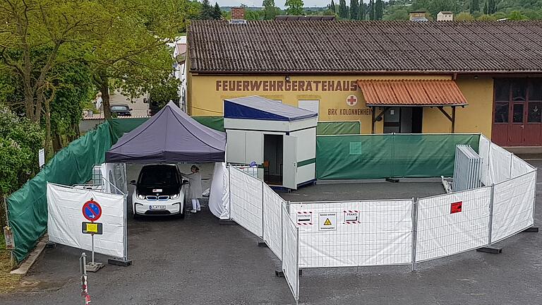 Die Corona-Teststrecke des Landkreises Kitzingen zieht um und nimmt in der nächsten Woche in Albertshofen ihre Arbeit auf.
