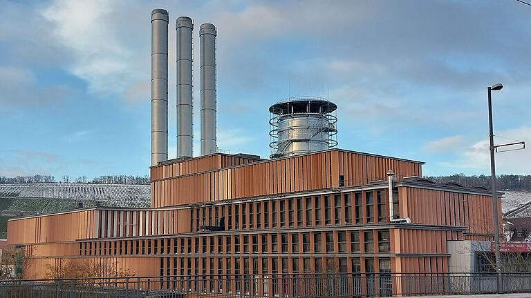 Heizkraftwerk Würzburg, erbaut Anfang 1950.