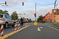 Die Rechtsabbiegespuren an den Ampeln in der Kitzinger Siedlung bleiben auch künftig gesperrt. Profitieren sollen Autofahrer und Fußgänger.