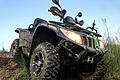 Quad-Unfall       -  Im Römershager Forst stürzten die 17-Jährige und der 18-jährige Fahrer vom Quad. Das Mädchen wurde dabei schwer verletzt.