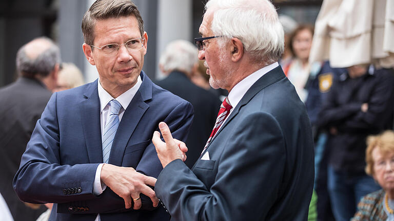 Rund 15 000 Menschen besuchen am Sonntag (02.07.17) den Tag der Franken in Kitzingen. Die Festansprache hielt der Bayerische Innenministers Joachim Herrmann.