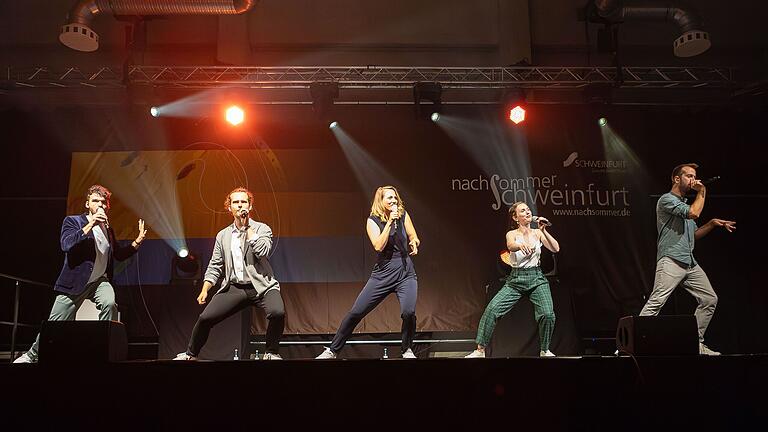 Das A-Capella-Ensemble 'Quintense' sorgte beim Schweinfurter Nachsommer für einen klangstarken Abend.