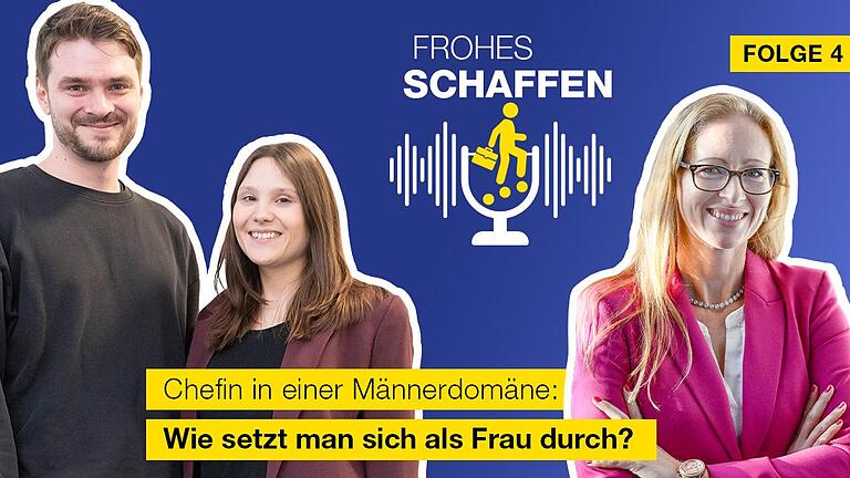 Marius Flegler und Nicole Schmidt sprechen in Folge vier des Mainpost-Podcasts Frohes Schaffen mit Ines Sterling über die Karrieregestaltung von Frauen heute und darüber, wie sie in ihrem Unternehmen eine familienfreundliche Personalpolitik fördert.