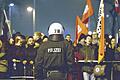 Großeinsatz: Rund 4000 Polizisten sollen am heutigen Mittwoch bei der Legida-Demonstration in Leipzig im Einsatz sein. Das Foto entstand am Montag in Duisburg.